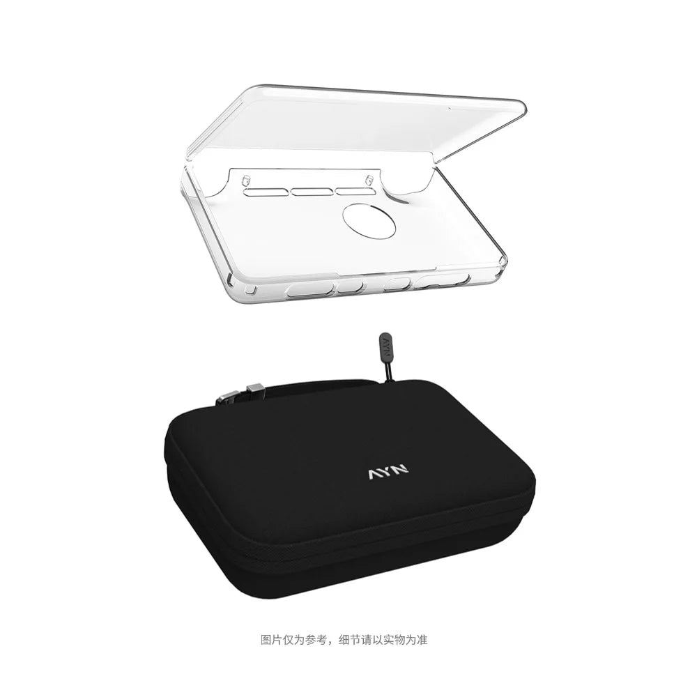 Unique Gaming Accessories Dual Screen Flip Up Handheld Device Protective Case Storage Bag Lanyard Soft Bag for AYN THOR Custom