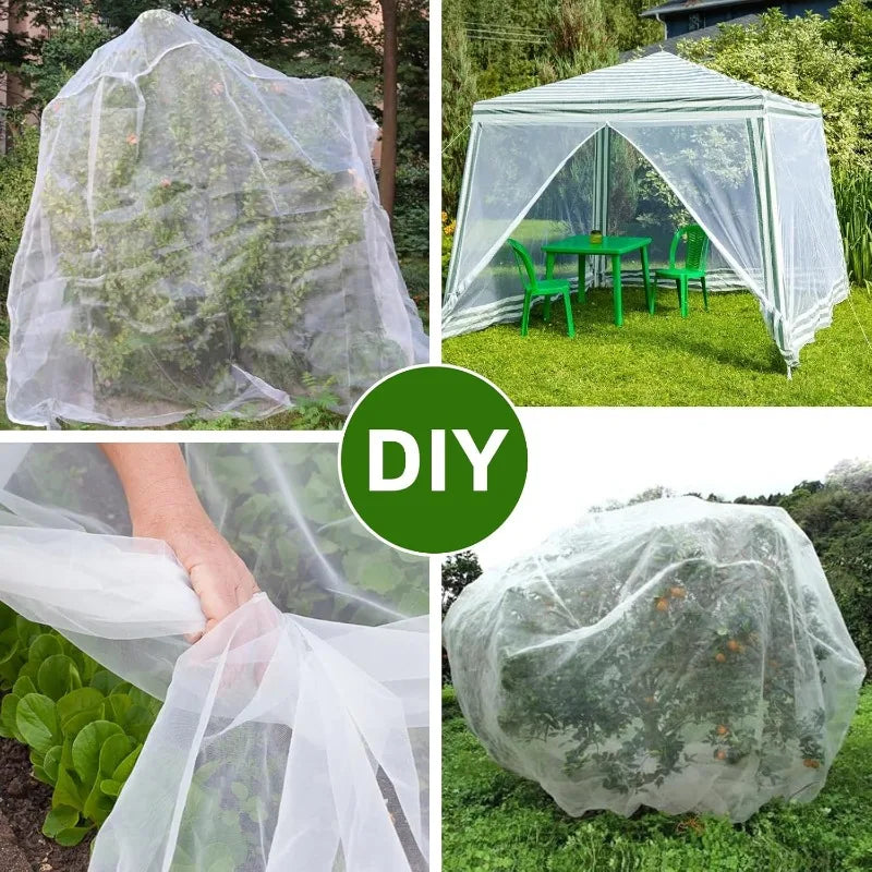 Garden Plant Insect Protection Net Vegetable Flower Fruit Protects Cover Network Greenhouse Net Pest Control Anti-Bird Supplies
