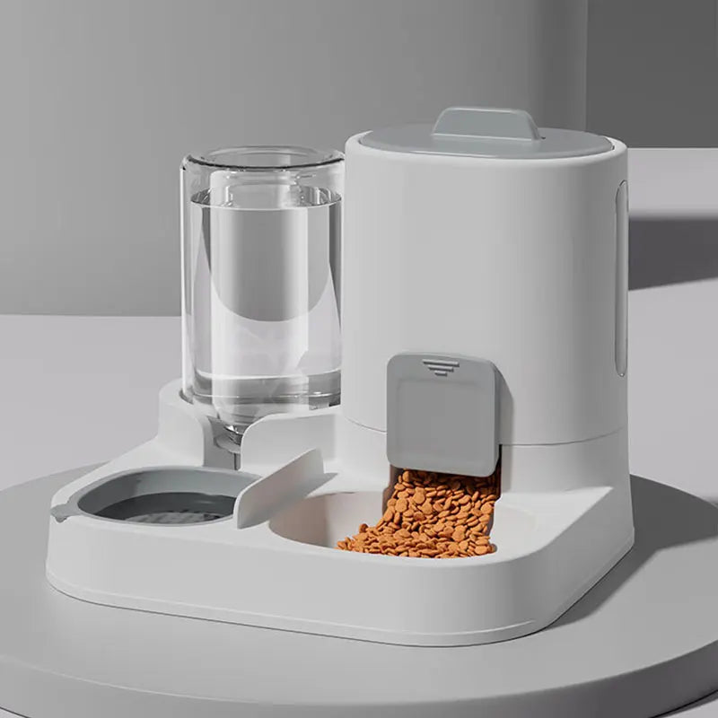 Feeder - Dual-purpose Drinking and Feeding Unit - Convenient, Simple, Large Capacity -Suitable for Small and Medium Dogs and cat