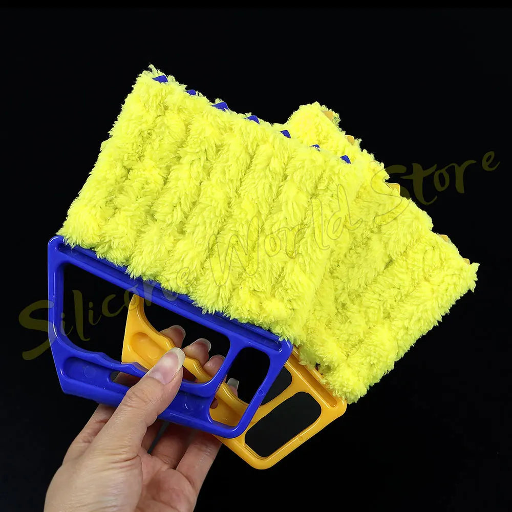 Silicone World Shutter Cleaning Brush Detachable Wash Vent Blinds Cleaner Cloth Air Conditioning Curtain Household Cleaning Tool