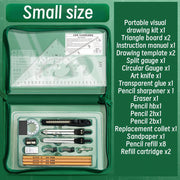 Engineering Tool Set, Precision Measuring Instrument Kit, Durable Stainless Steel, Engineering, Physical and Technical Drawing