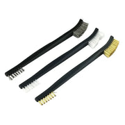 Cleaning Tool Double-end Mini Wire Brush Set Stainless Steel Brass Nylon Cleaning Polishing Detail Metal Rust Brush