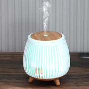 Air diffusers home idea household supplies decorative lights wood grain design mini desktop aromatherapy diffuser humidifier