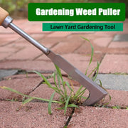 Crack Weeder Crevice Weeding Tool Stainless Steel Manual Weeder Beech Handle Gardening Tool
