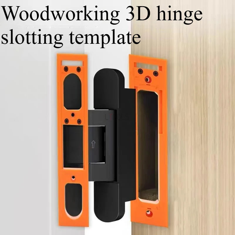 Woodworking Tools Slotting Template Adjustable Length Positioning Board with Scale Base Plate Suitable for Concealed Hinges