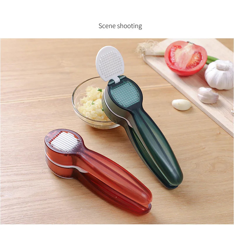 Kitchen Accessories 2 In 1 Multifunction Garlic Press Manual Garlic Mincer Chopping Garlic Tools Mincer Chopping Ginger Squeezer