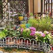 Garden Border Edging Fence 6pcs Garden Fence Panels Flexible Detachable Tree Fence Weatherproof Splicing Fence Landscape Path