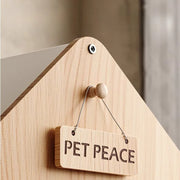 Solid Wood Cat Bed Large Space Enclosed Bed Cats Moisture-proof and Waterproof Cat's House Durable Cat Accessories Products