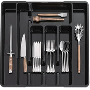 Kitchen Organizer Tray Adjustable Pantry Organizer Utensil Cutlery Drawer  for Silverware Tableware Expandable Kitchen Drawer