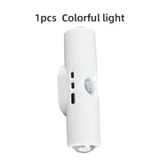 Smart Sensor Night Light Charging Wall Light Dimming AAtmosphere Light Suitable for Corridor Stairs Wardrobe Bedroom Bedside