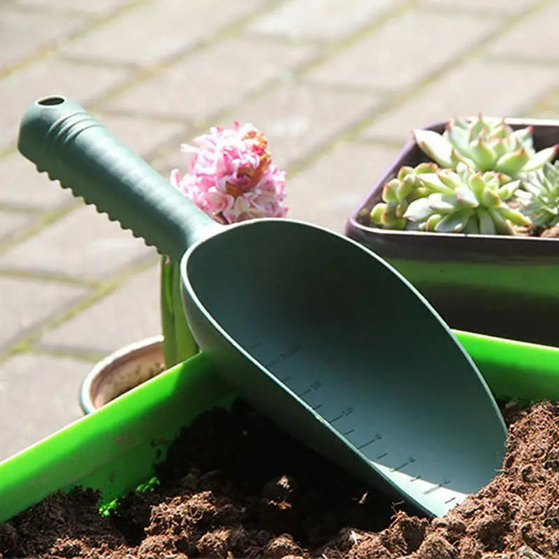 Garden Spade Shovel Garden Shovel PP Soil Shovel Flat Shovel Potted Flower Garden Tool Handheld Shovel for Planting Digging