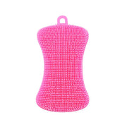 Kitchen Silicone Sponge Dish Washing Scrubber Household Dishes Cleaning Sponge Kitchen Gadgets Brush Accessories