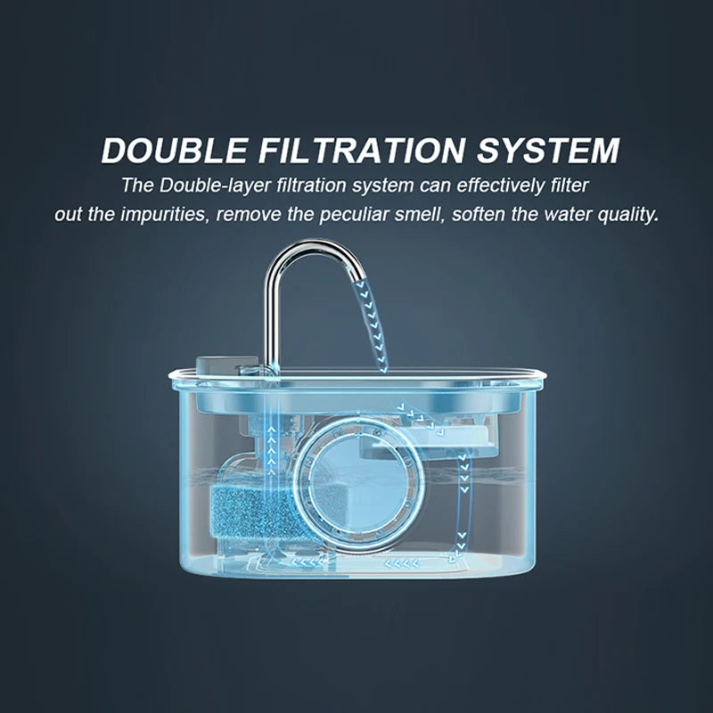 Cat Water Fountain 3.2L Stainless Steel Pet Water Fountain Dog Water Dispenser Automatic Cat Fountain Dog Bowls Cat Products