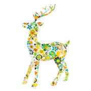 E74E Elegant Golden Deer Figurine Decoration for Home Office Tabletop Shelf Ornament