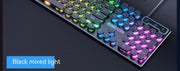 Eweadn GX330 Wired Keyboard Mouse Set Retro Punk ABS Keycaps Gaming Keyboard Mouse Headphones family Office PC Gamer Laptop Gift
