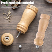 Kitchen Essential Wood Pepper Mill,Adjustable Grinder for Fresh Flavor,CeramicMechanism,Perfect Housewarming or Host Gift,3Sizes