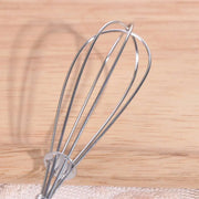 Kitchen Tools Multifunction Stainless Steel Egg Beater Useful Portable Mini Egg Whisk Wooden Handle Manual Egg Beater Baking