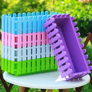 Fence Garden Fence Rectangular Plastic Strip Vegetable and Flower Slot Extra Large Thickened Resin Hydrophilic Fence Basin