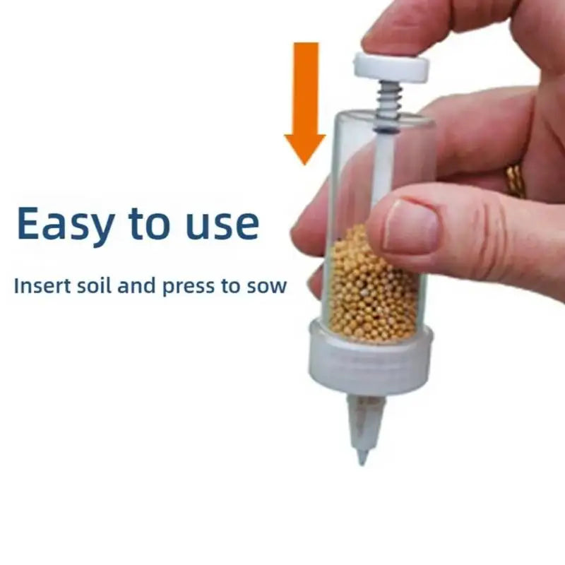 Handheld Seed Dispenser, Mini Manual Seeder Tool For Garden Planting, Flower Pot & Garden Bed Essential Gardening Supplies