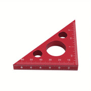 Aluminum Right Angle Ruler Woodworking Ruler Triangle Ruler Scales Machinist Carpenter's Square Height Measuring Tools Gauge
