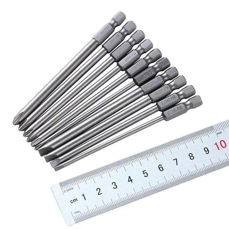 Screwdriver Set Strong Magnetic Batch Head Steel Slotted Phillips Screw Driver Bits Car Repair Utility Electric Tool Accessories
