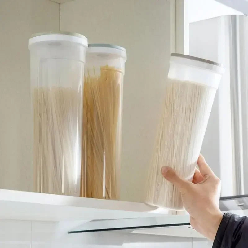 Food Storage Container for Multifunction Pasta, Noodle, Grain, Cereal, Bean, Rice, Kitchen Seasoning, Sealed Box, Food Canister