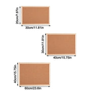 Home Decor DIY Cork Display Panel Soft Decorative Cork Board Wood Hanging Photo Background