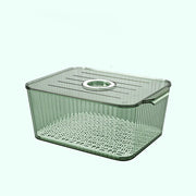 Food-Grade Refrigerator Storage Box Transparent with Lid Food Storage Containers Plastic Stackable Kitchen Organizer Camping