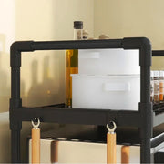 Kitchen Storage Rack Microwave Shelf Condiment Organizer Shelf Multi-Layer Simple Countertop Tidying Shelves Kitchen Accessories