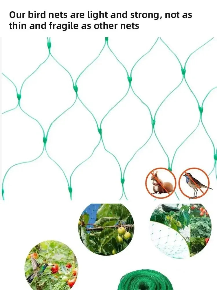 Garden Netting Green Woven Mesh Protect Plants Fruits Flowers Trees Stretch Fencing Durable Net Stops Birds Deer Animals