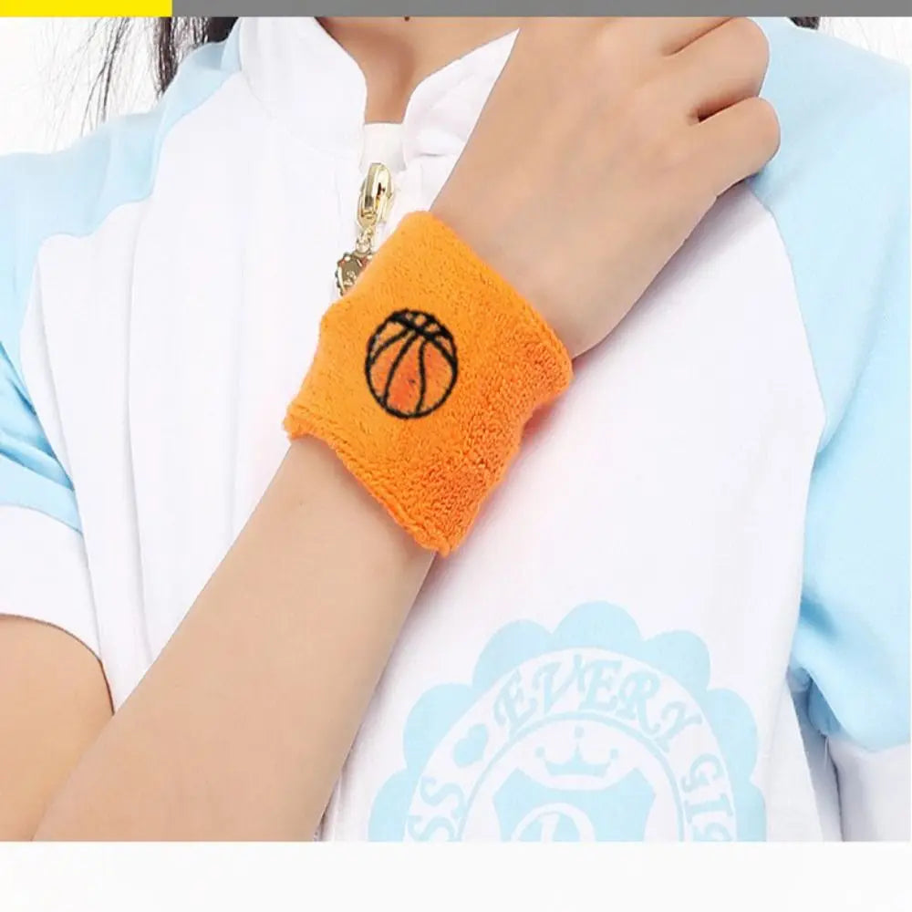 Football Fitness Colorful Cotton Sport Wrist Protector Kid Wristbands Running Headband Sports Sweatband