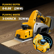 Electric Hand Planer for Dewalt 20V Cordless Handheld Power Planer Carpenter Home DIY Electric Router trimmer Power Tools