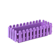 Fence Garden Fence Rectangular Plastic Strip Vegetable and Flower Slot Extra Large Thickened Resin Hydrophilic Fence Basin