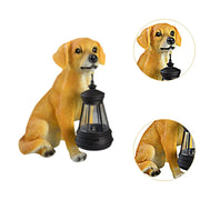 Garden Statue Animal Figurine with Solar Lights Housewarming Gifts Ornament