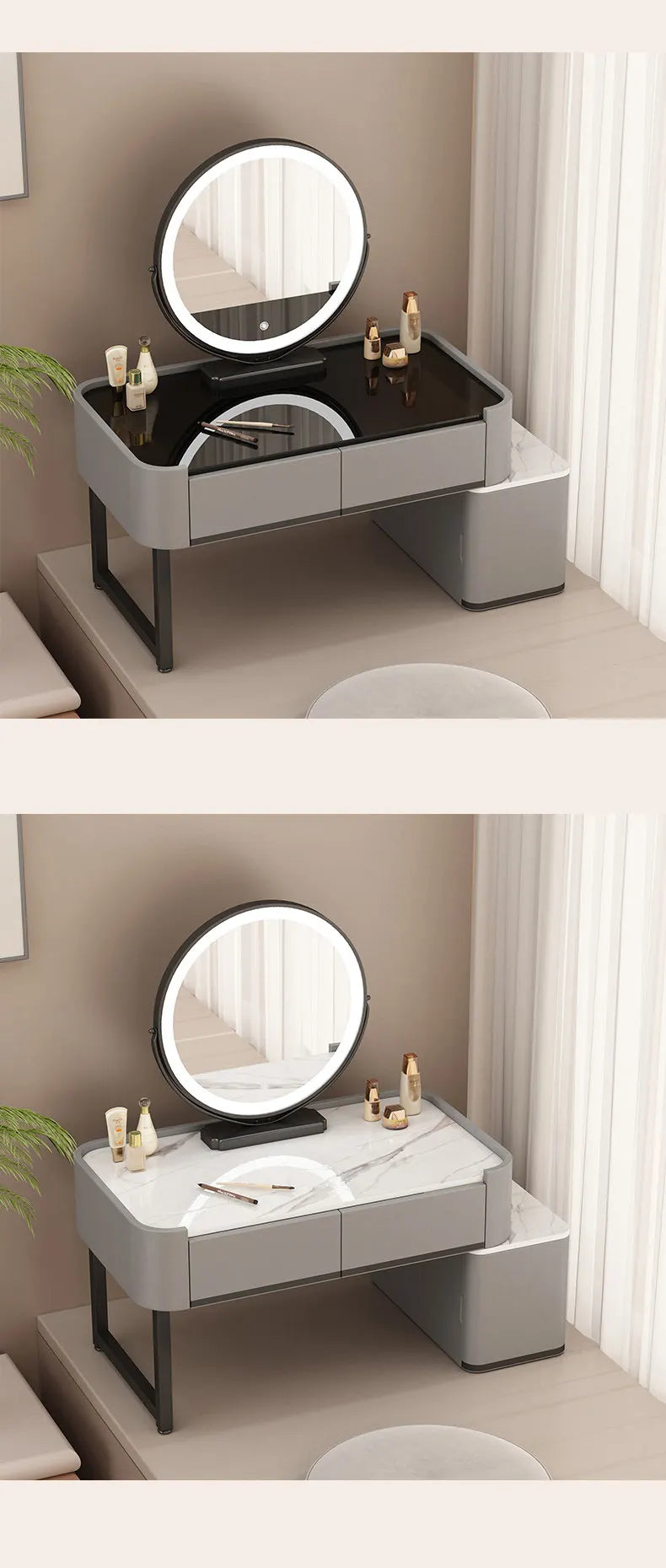 Organiser Ornaments Dressing Table Luxury Makeup Style Shelf Dressing Table Design Storage Tocador De Maquillaje Home Furniture