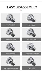 Premium Ergonomic Ratchet Screwdriver Set - Double-Headed, Labor-Saving, Comfort Grip for Max Efficiency & Durability
