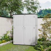 Prefabricated Plastic Outdoor Gardening Workshop Tool Horizontal Storage Shed