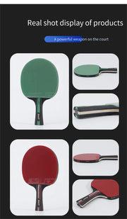 Professional Table Tennis Racket High Elasticity Single And Double Exercise Training Competition Racket For Beginers