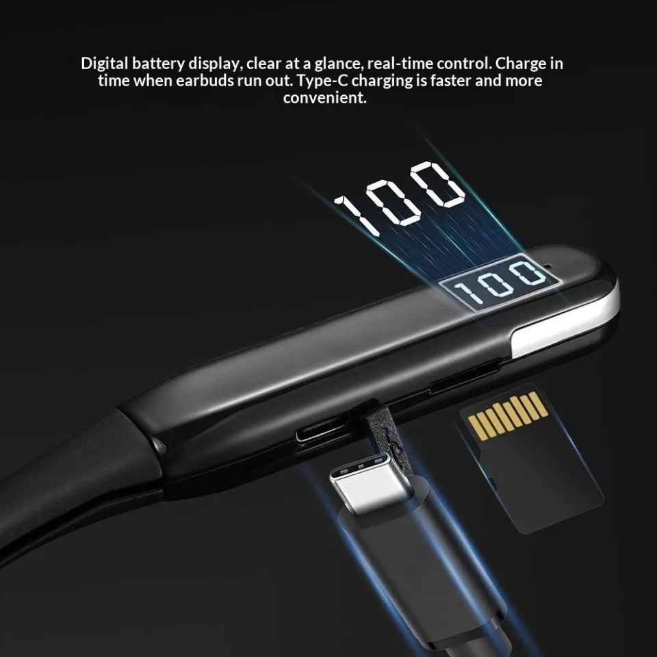 Neck-hung Wireless Bluetooth Headphones Lossless Sound Quality Noise Cancellation High Sound Quality Sports Business E-Sports Ga