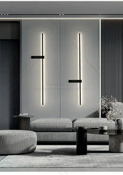 Modern Simple Living Room TV Background Wall Fitting Bedside Lighting In Bedroom Designer Staircase Light Long Indoor Wall Lamp