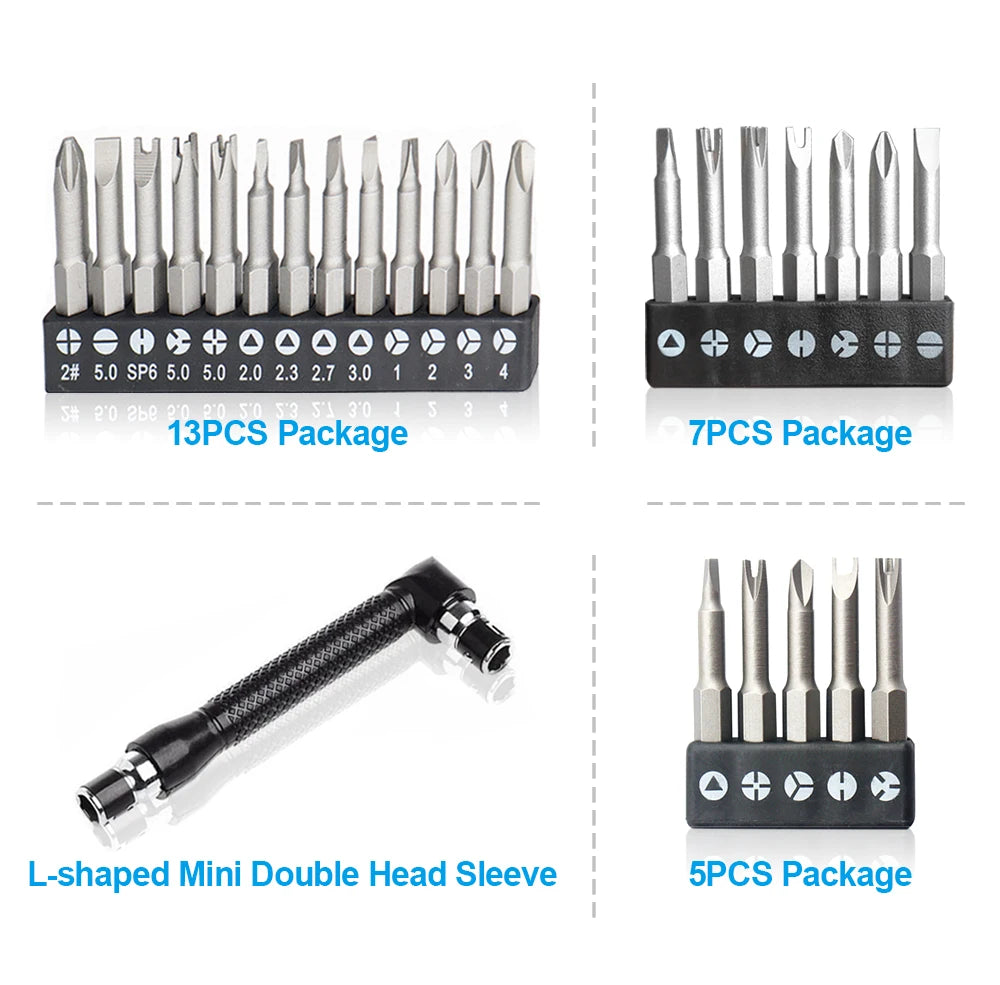 Screwdriver Bit Tool Kit Special-shaped Screwdriver Set 50mm U-shaped Y-Type Triangle Inner Cross Three Points