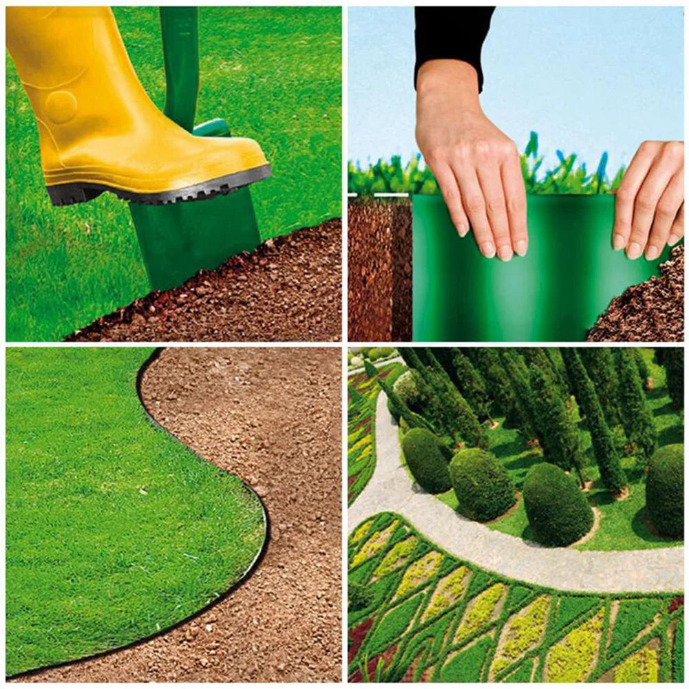 Garden Grass Lawn Edge Border Fence Path Flexible Lawn Edging Border Fence Border For Yard Lawn Garden Flower Bed High Quality