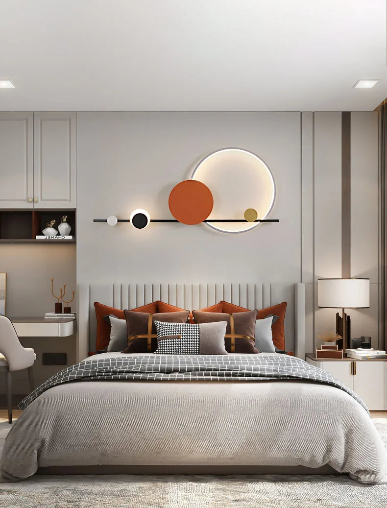 Modern Art Deco LED Wall Lamp 3000K Hotel Hall Foyer Restaurant Lighting Sconce Stairs Aisle Corridor Atmosphere Dropshipping