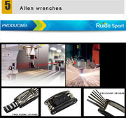 Bicycle Repair Tools Kit, Hex Spoke, Cycling Screwdrivers Tool, Tyre Lever, Allen Wrench, Mountain Bike Multitool