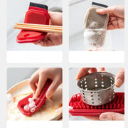 2PCS Kitchen Cleaning Brush, Reusable Kitchen Scrubber Set, Dual-Sided Vegetable & Fruit Scrubber, Multi-function Kitchen Gadget
