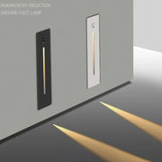 Smart Home Light and Outdoor Corner Wall Light Square Rectangle Staircase Led Step Light Motion Sensor Indoor Decor Wall Lamps
