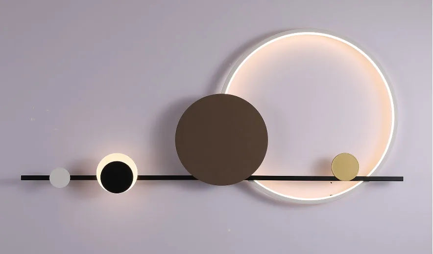 Modern Art Deco LED Wall Lamp 3000K Hotel Hall Foyer Restaurant Lighting Sconce Stairs Aisle Corridor Atmosphere Dropshipping