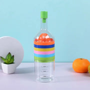 Plastic 8 in 1 Kitchen Tool Ginger Grater Squeezer Vegetable Cutter Opener Fruit Slicer Bottle-Shaped Kitchen Gadget Set Kitchen