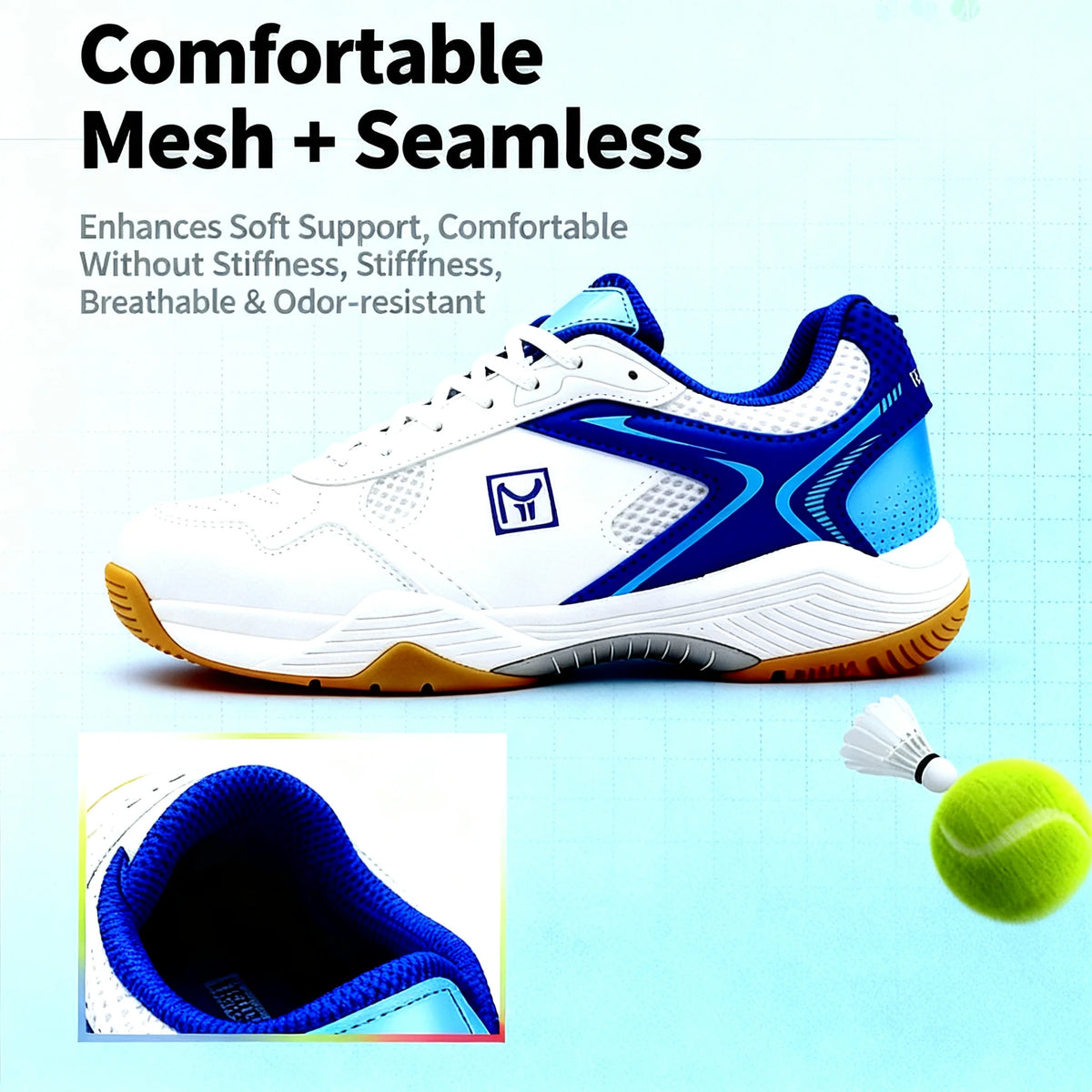 Tennis Shoes Wear-Resistant Non-Slip Cushioning Tennis Court Training Match Men Women Professional Anti-Twist Sports Functional