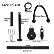 9 Pieces/Set Of Pulley Rope Fitness Equipment, Arm Strength Trainers, Home Exercise Equipment Set, Fitness Accessories